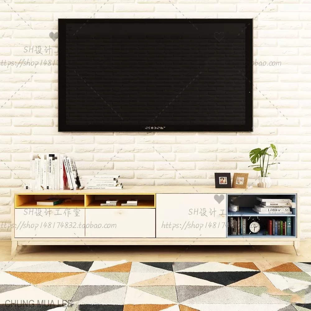 3DSKYFREE – LIVINGROOM - SIDEBOARD 3DS MAX MODELS