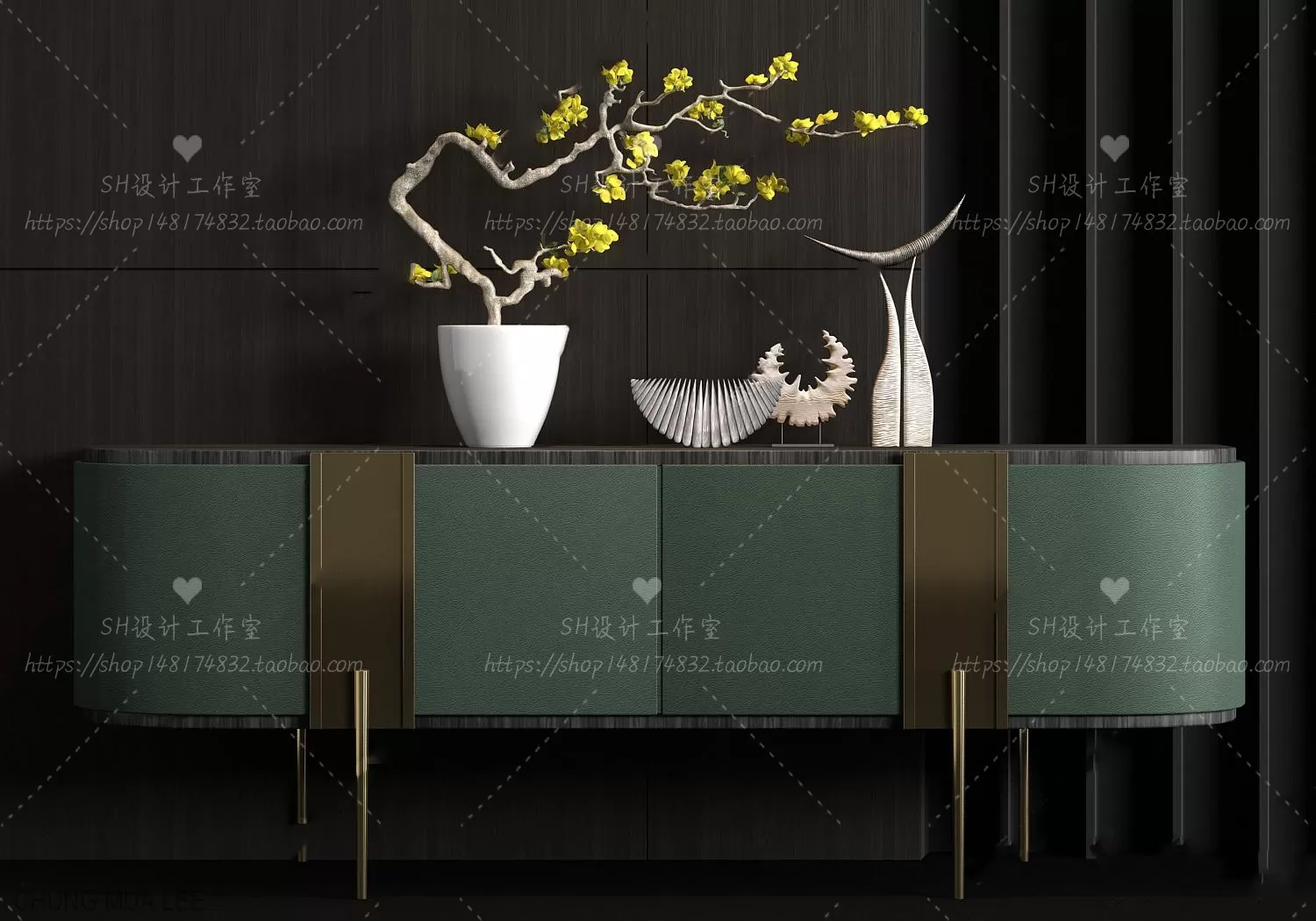 3DSKYFREE – LIVINGROOM - SIDEBOARD 3DS MAX MODELS