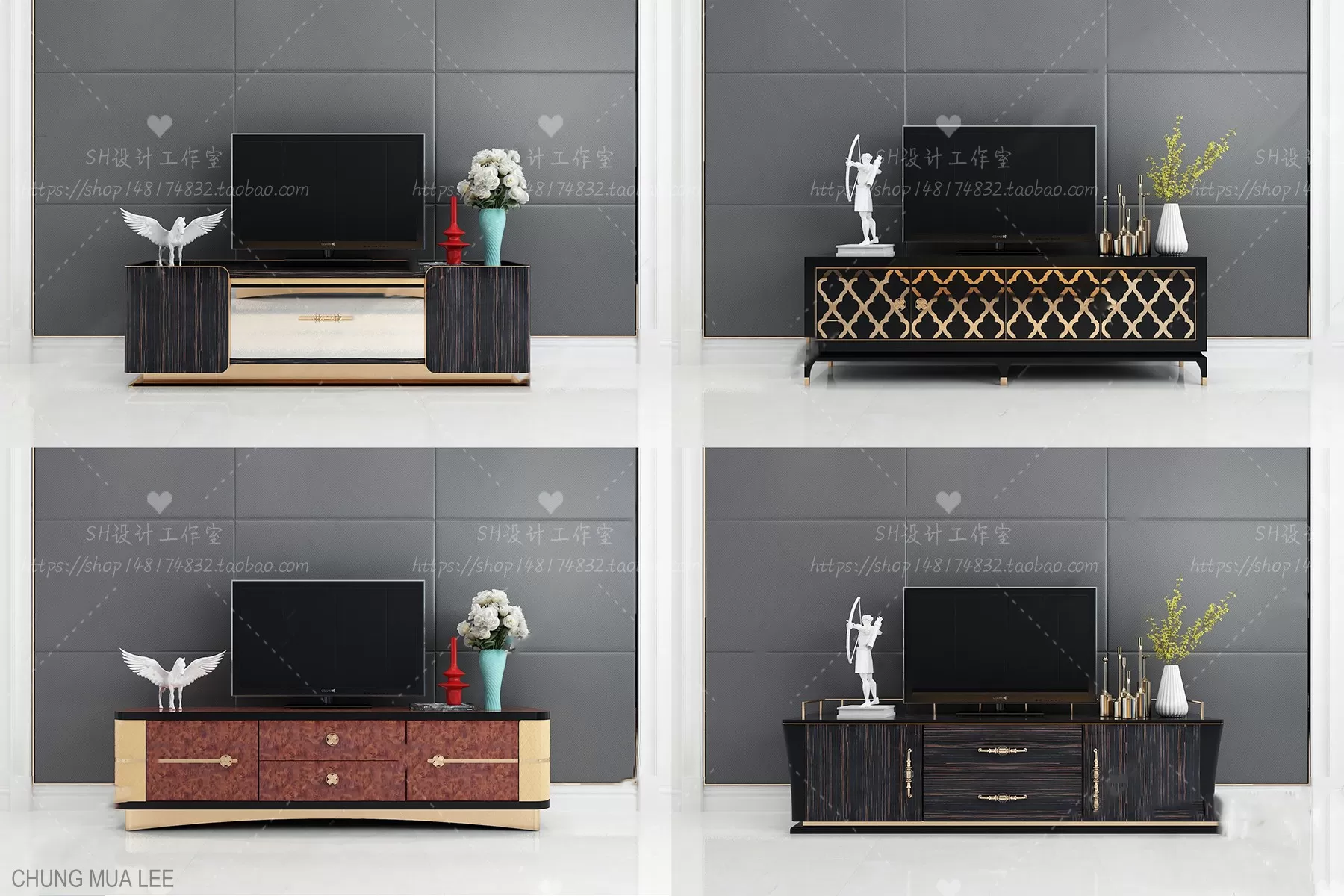 3DSKYFREE – LIVINGROOM - SIDEBOARD 3DS MAX MODELS