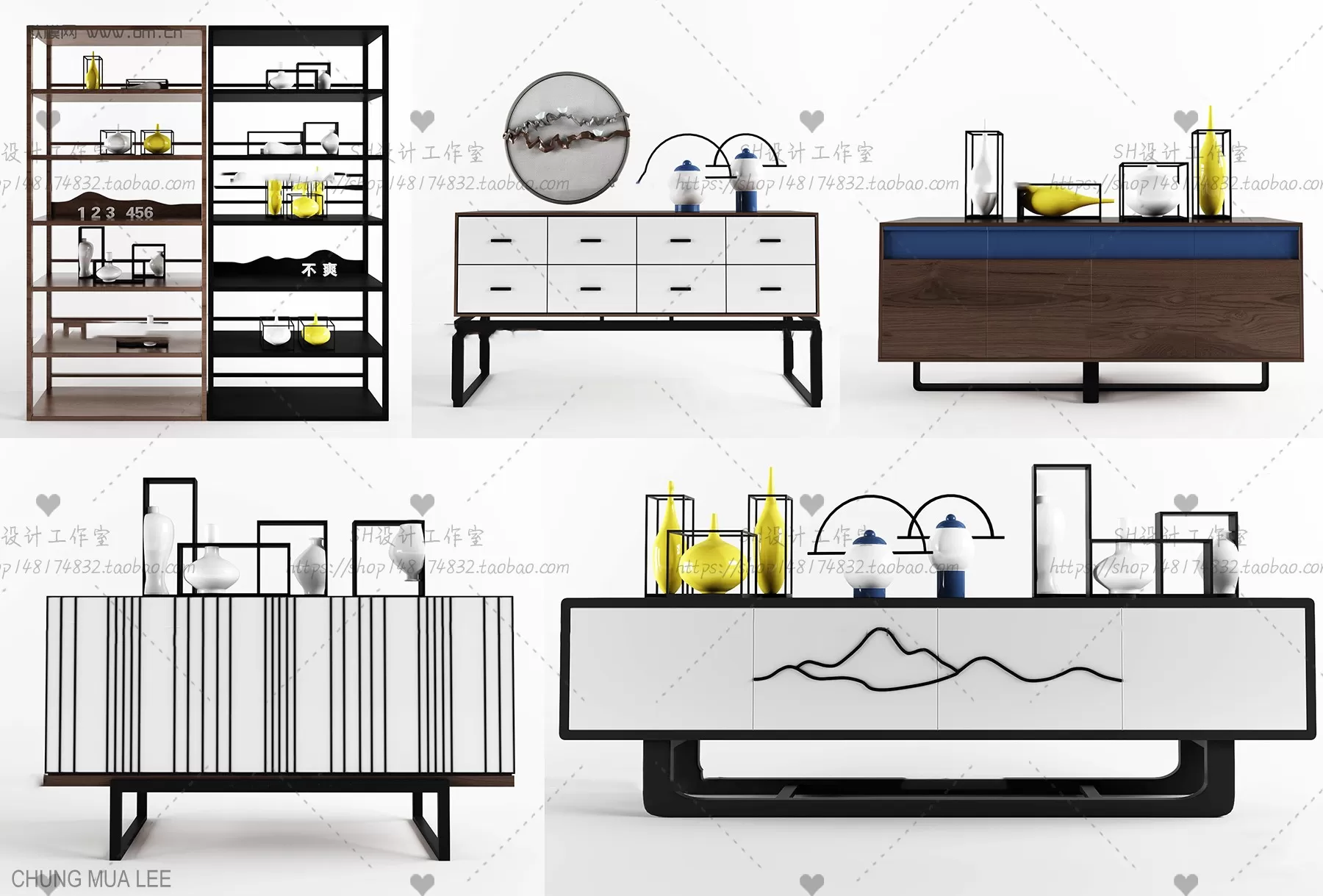 3DSKYFREE – LIVINGROOM - SIDEBOARD 3DS MAX MODELS