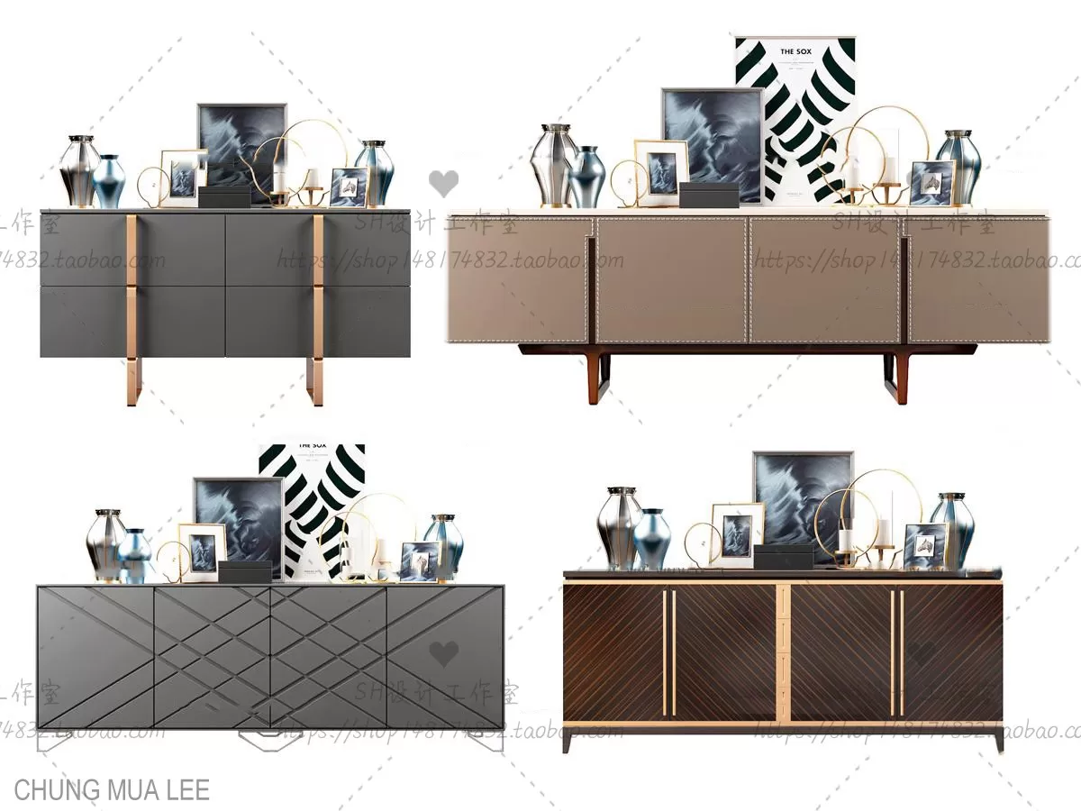 3DSKYFREE – LIVINGROOM - SIDEBOARD 3DS MAX MODELS