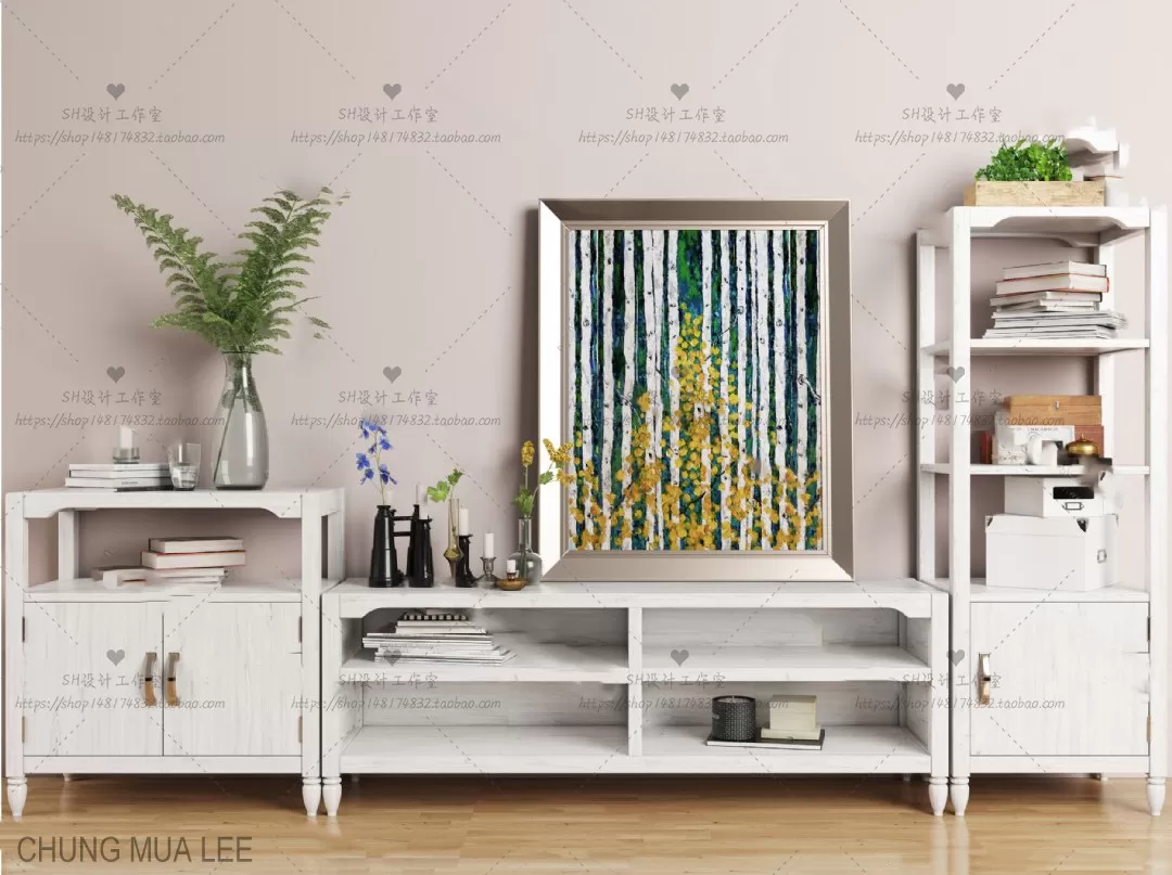 3DSKYFREE – LIVINGROOM - SIDEBOARD 3DS MAX MODELS