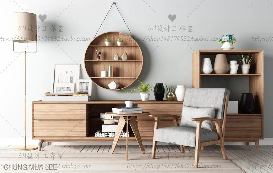 3DSKYFREE – LIVINGROOM - SIDEBOARD 3DS MAX MODELS