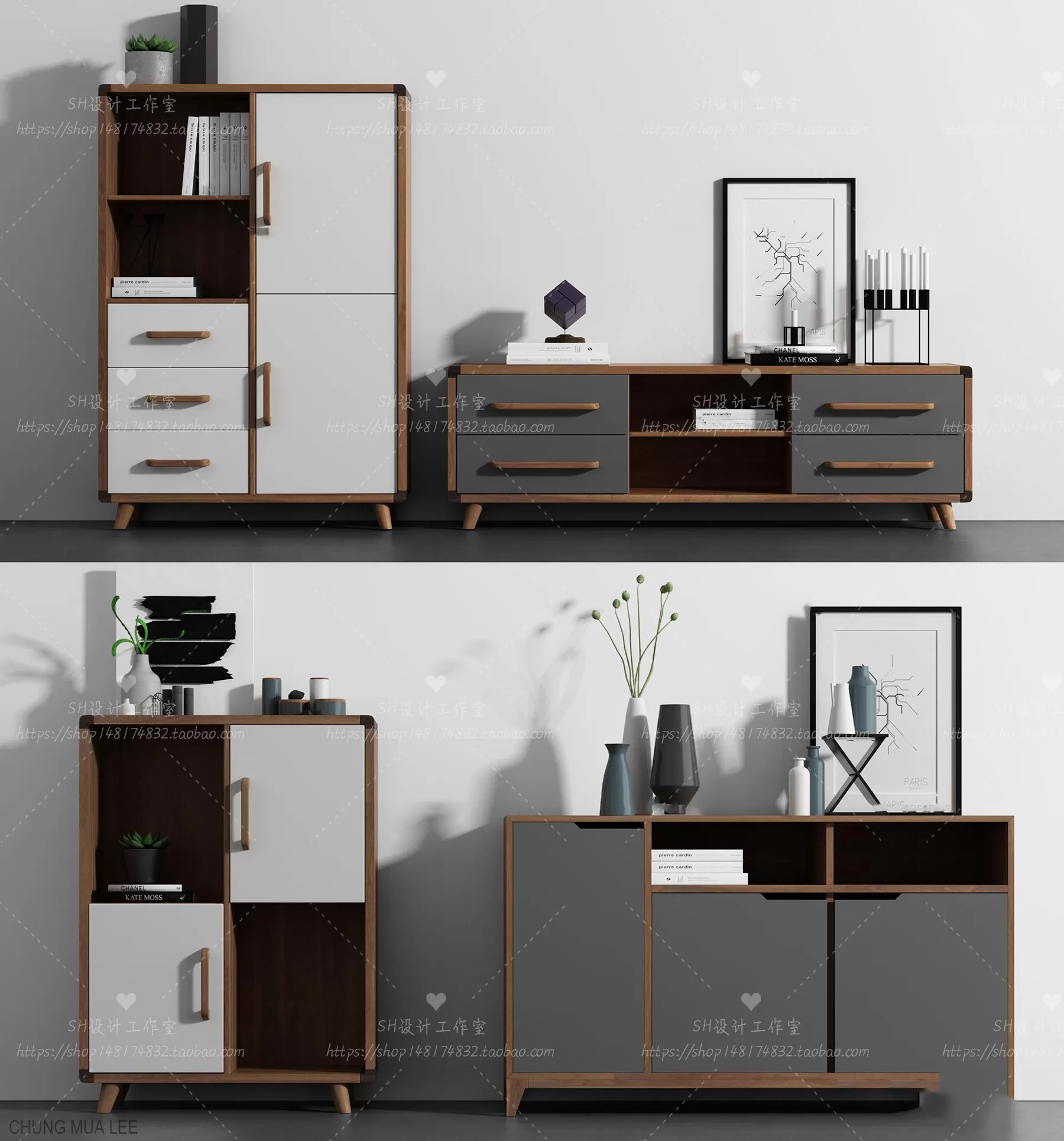 LIVINGROOM - SIDEBOARD 3D MODELS