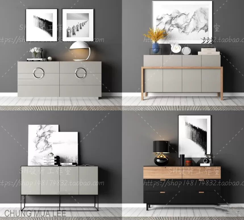 LIVINGROOM - SIDEBOARD 3D MODELS