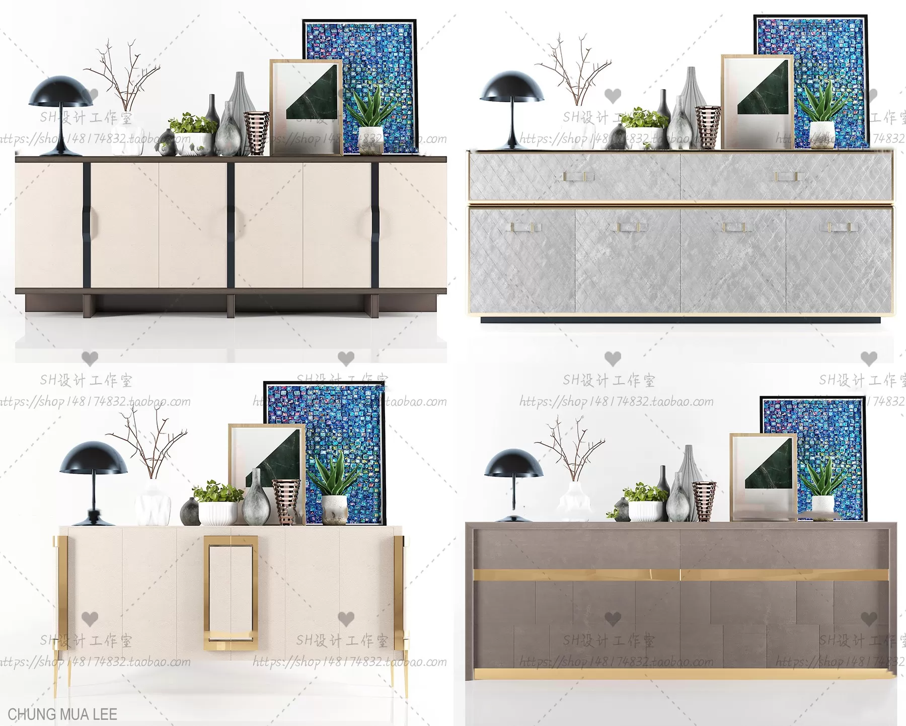 3DSKYFREE – LIVINGROOM - SIDEBOARD 3DS MAX MODELS