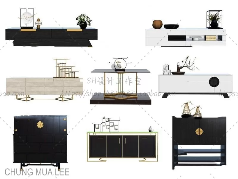 3DSKYFREE – LIVINGROOM - SIDEBOARD 3DS MAX MODELS