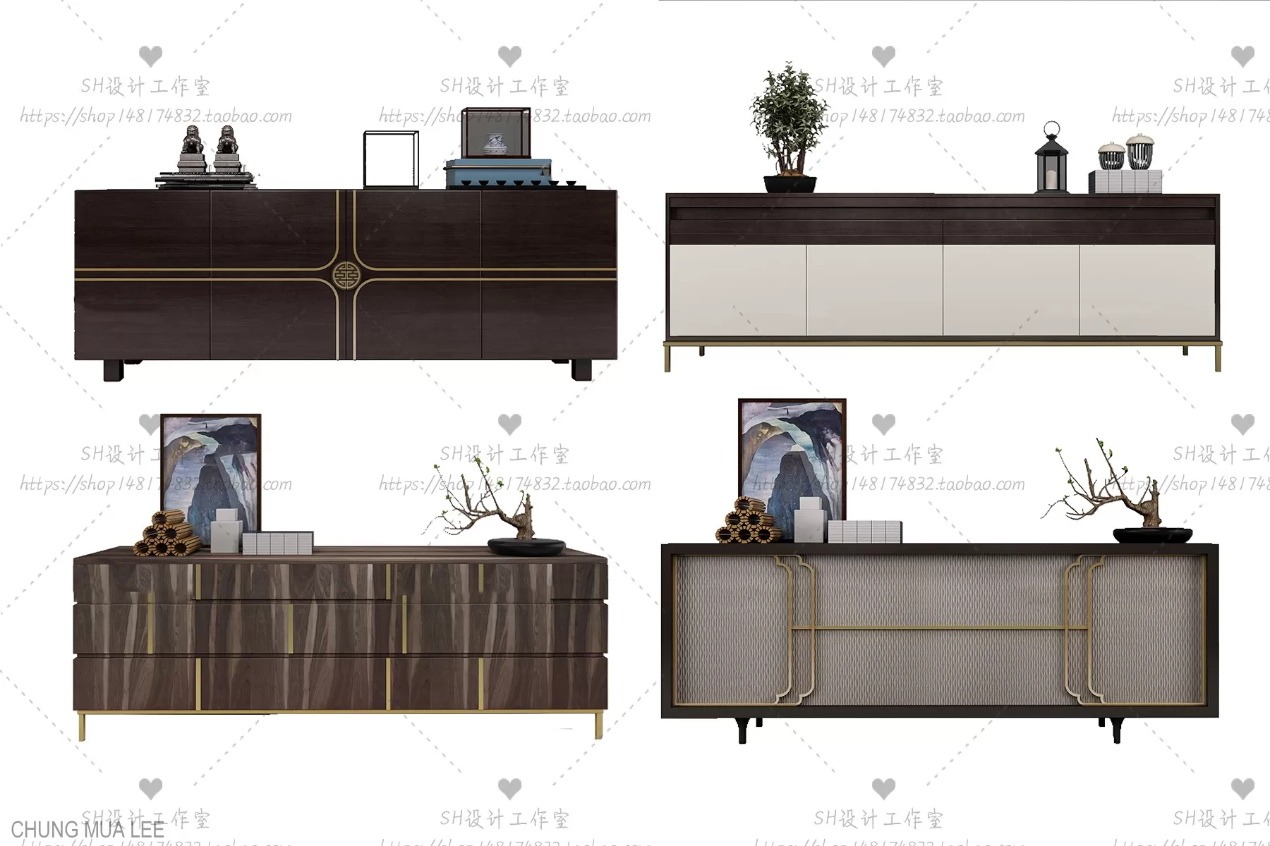3DSKYFREE – LIVINGROOM - SIDEBOARD 3DS MAX MODELS