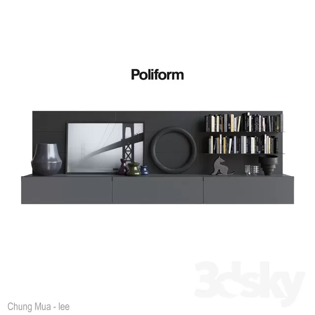 3DSKYFREE – LIVINGROOM - SIDEBOARD 3DS MAX MODELS