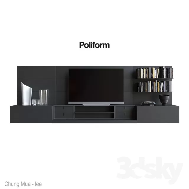 3DSKYFREE – LIVINGROOM - SIDEBOARD 3DS MAX MODELS