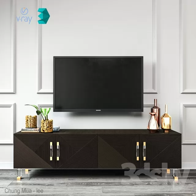 DECOR HELPER – LIVINGROOM – SIDEBOARD 3D MODELS – 204