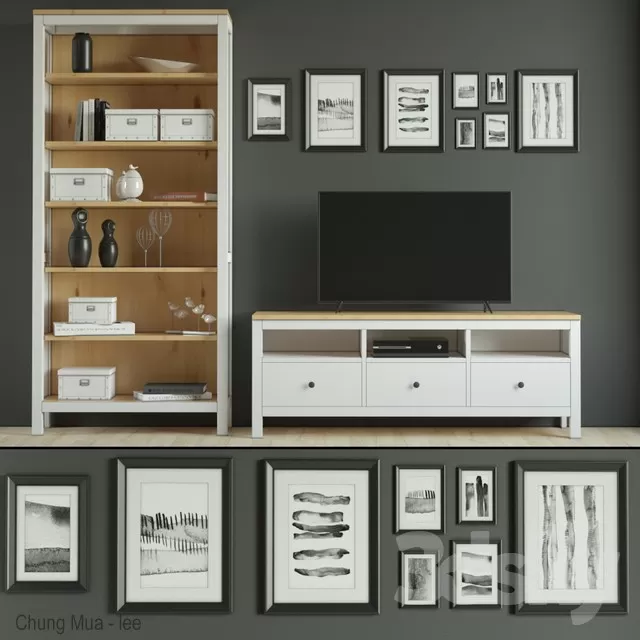 3DSKYFREE – LIVINGROOM - SIDEBOARD 3DS MAX MODELS