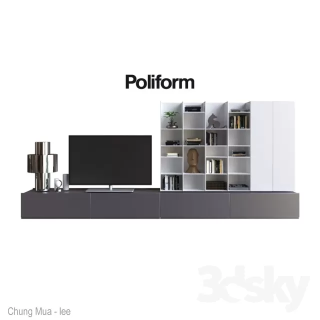 3DSKYFREE – LIVINGROOM - SIDEBOARD 3DS MAX MODELS
