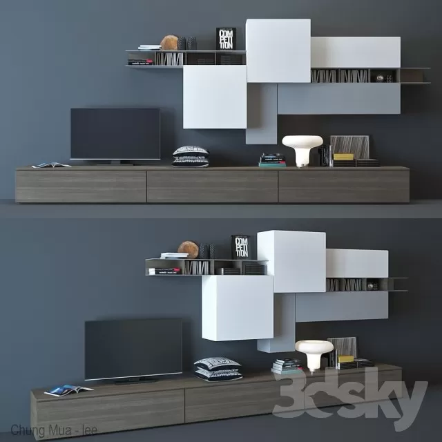 3DSKYFREE – LIVINGROOM - SIDEBOARD 3DS MAX MODELS