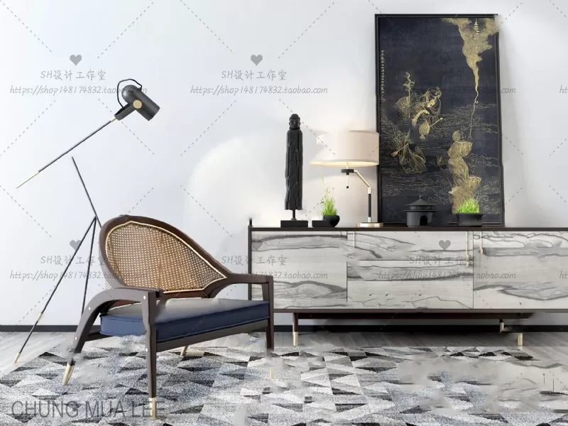 3DSKYFREE – LIVINGROOM - SIDEBOARD 3DS MAX MODELS