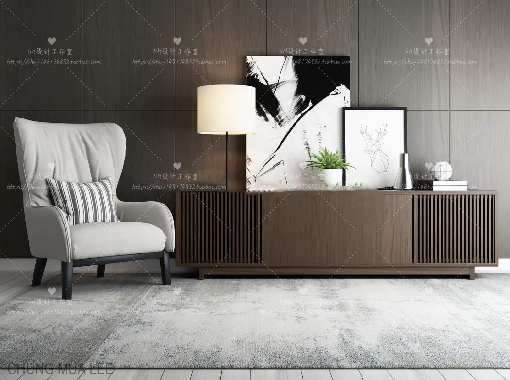 3DSKYFREE – LIVINGROOM - SIDEBOARD 3DS MAX MODELS