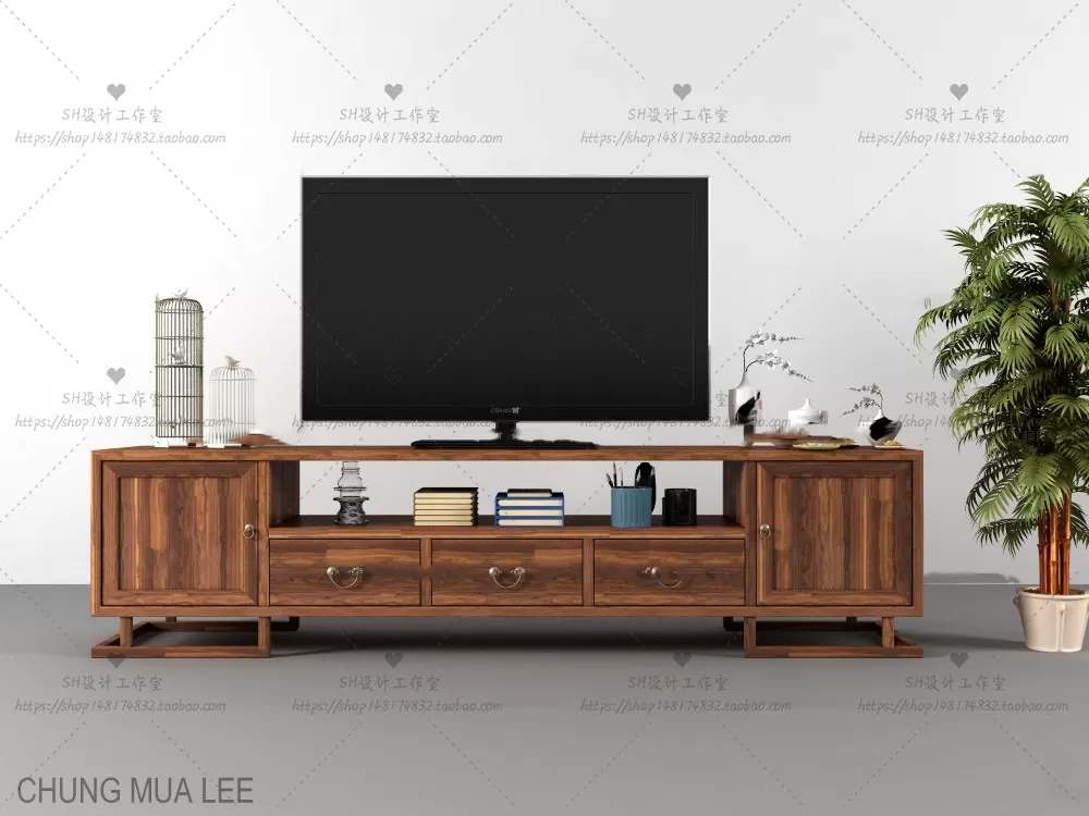 3DSKYFREE – LIVINGROOM - SIDEBOARD 3DS MAX MODELS