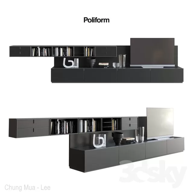 3DSKYFREE – LIVINGROOM - SIDEBOARD 3DS MAX MODELS