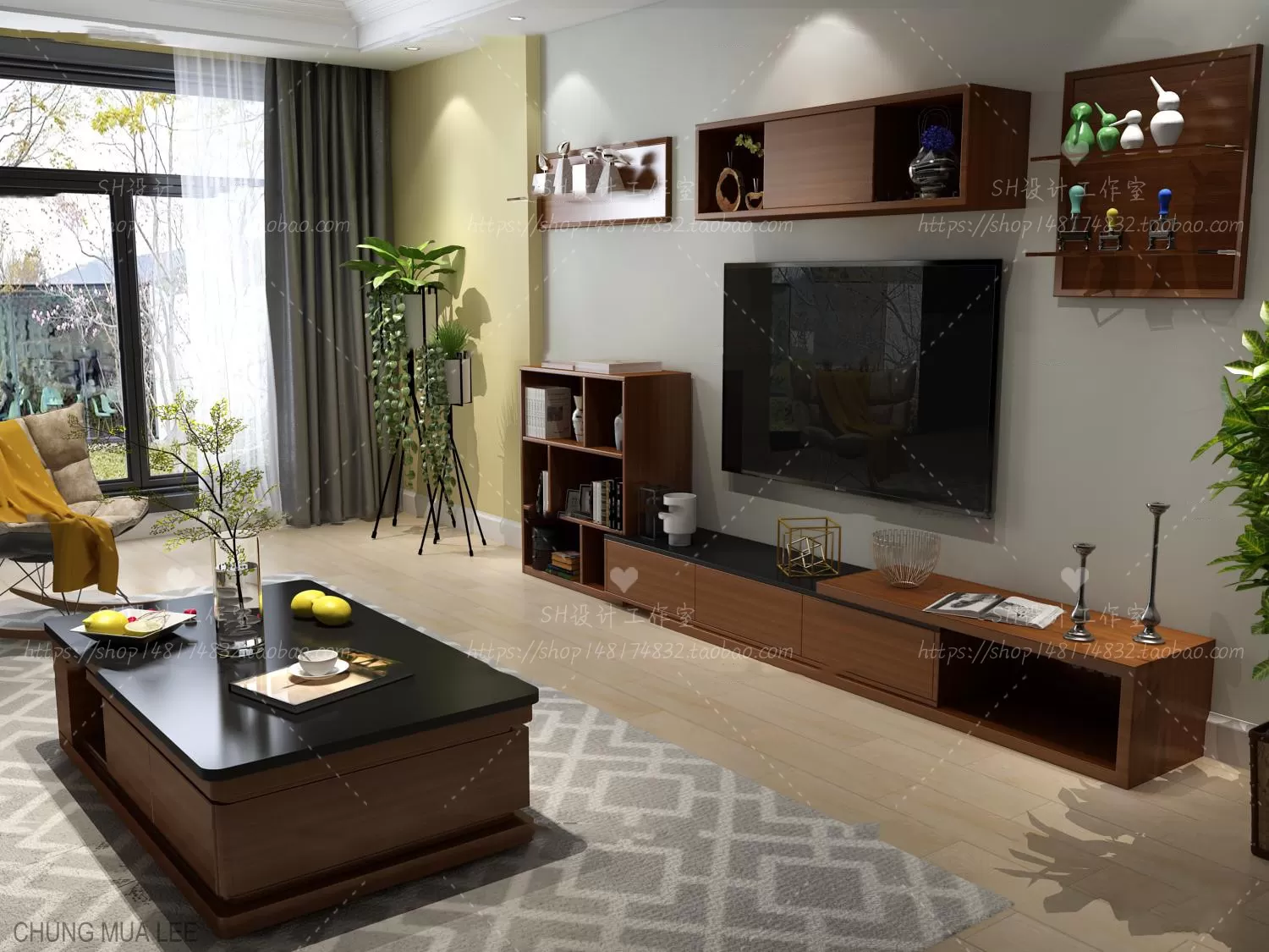 3DSKYFREE – LIVINGROOM - SIDEBOARD 3DS MAX MODELS