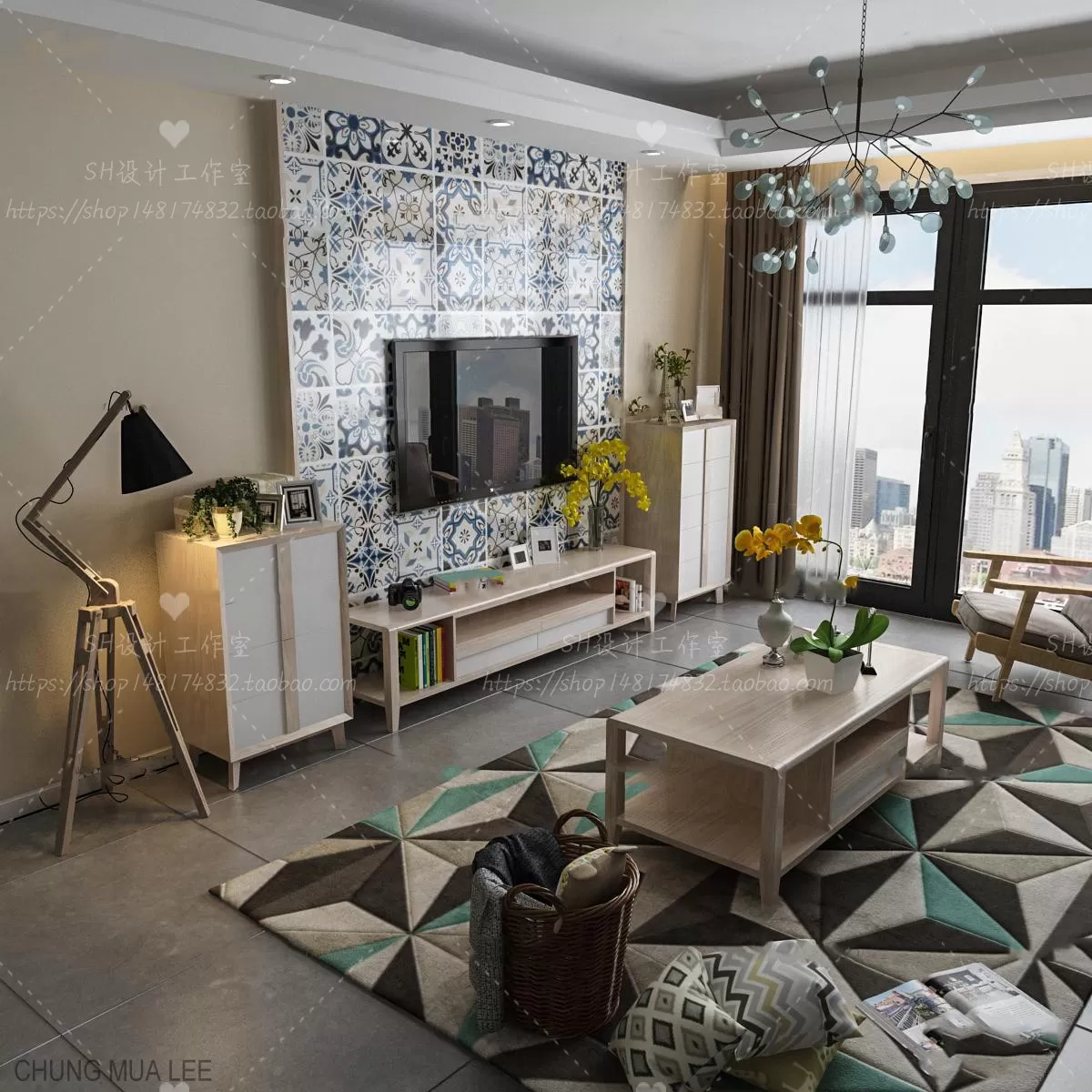 3DSKYFREE – LIVINGROOM - SIDEBOARD 3DS MAX MODELS