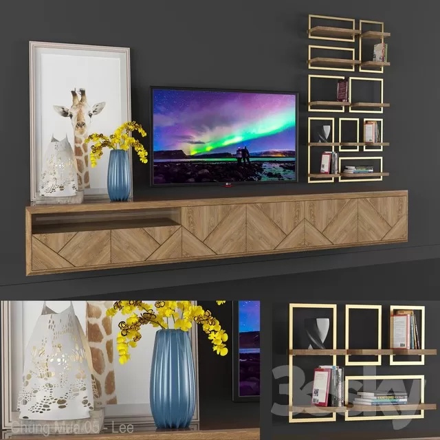 3DSKYFREE – LIVINGROOM - SIDEBOARD 3DS MAX MODELS