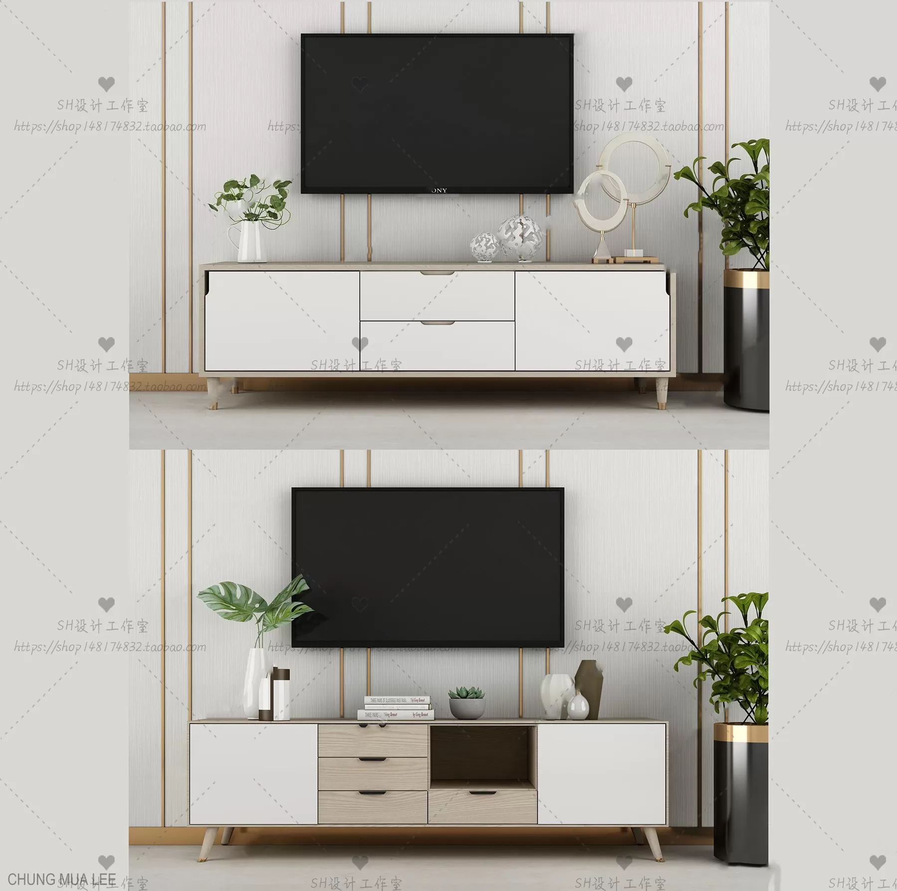 3DSKYFREE – LIVINGROOM - SIDEBOARD 3DS MAX MODELS