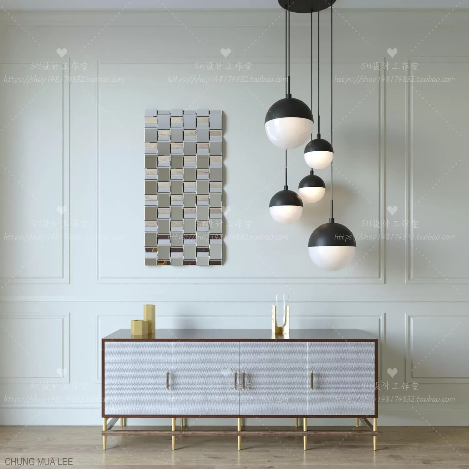 3DSKYFREE – LIVINGROOM - SIDEBOARD 3DS MAX MODELS