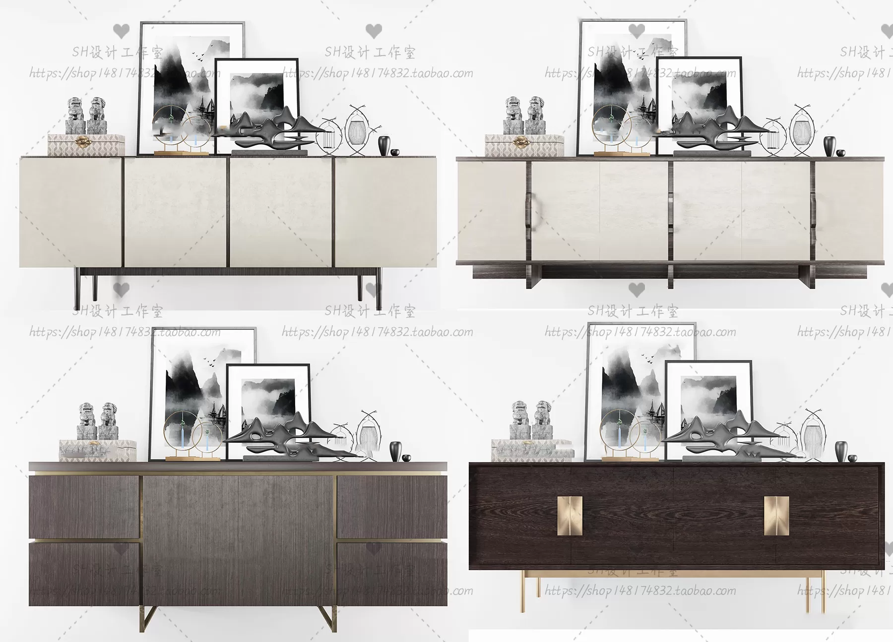 3DSKYFREE – LIVINGROOM - SIDEBOARD - A 3DS MAX MODELS