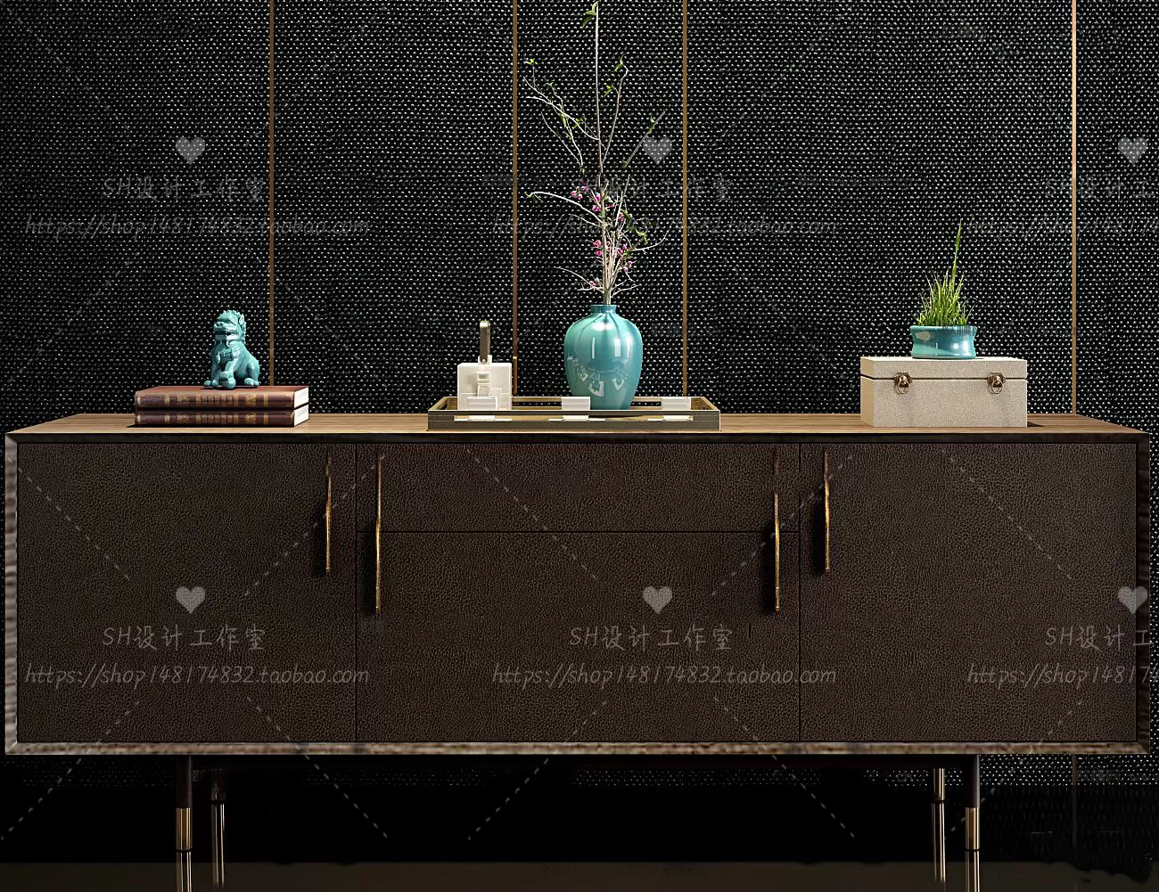 3DSKYFREE – LIVINGROOM - SIDEBOARD - A 3DS MAX MODELS