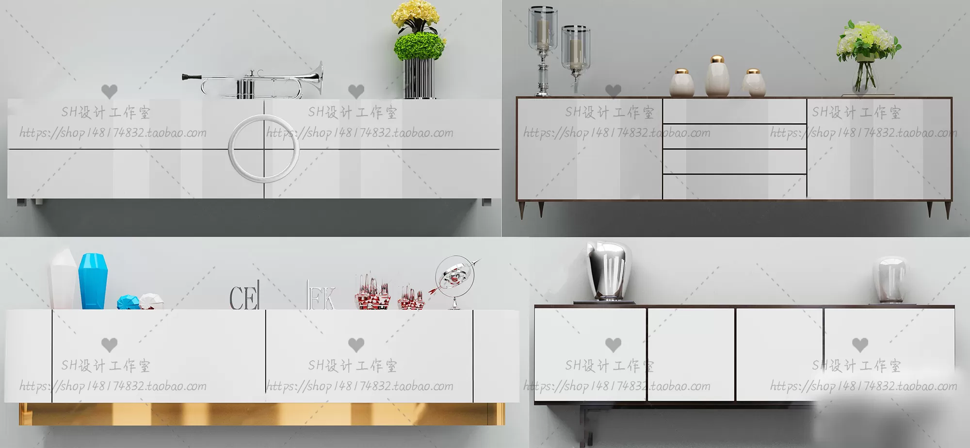 LIVINGROOM - SIDEBOARD - A 3D MODELS