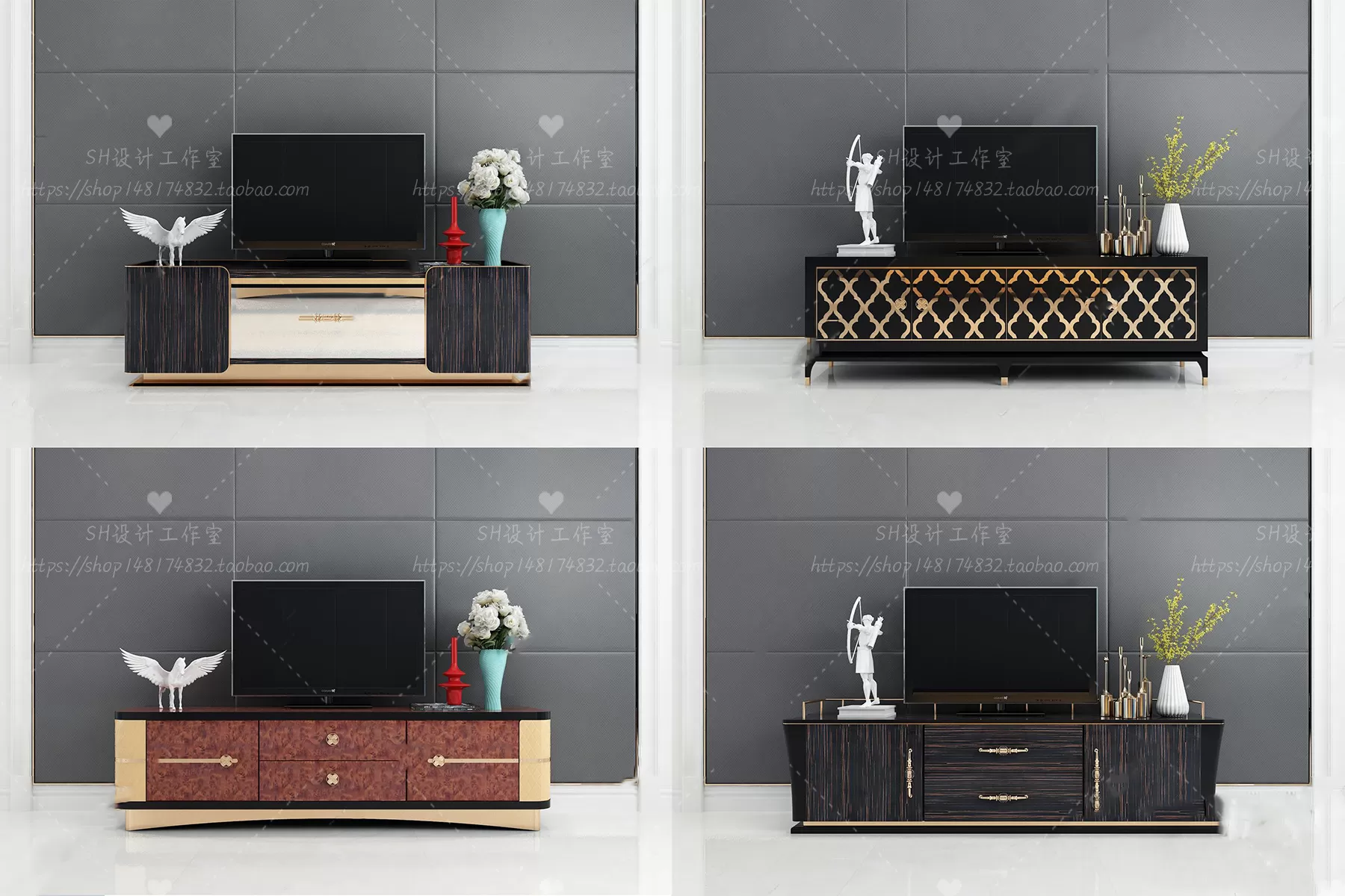 3DSKYFREE – LIVINGROOM - SIDEBOARD - A 3DS MAX MODELS