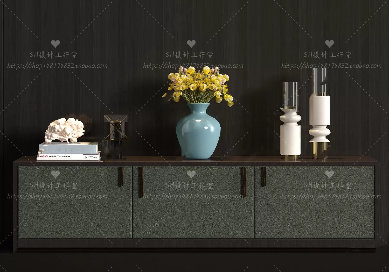 3DSKYFREE – LIVINGROOM - SIDEBOARD - A 3DS MAX MODELS