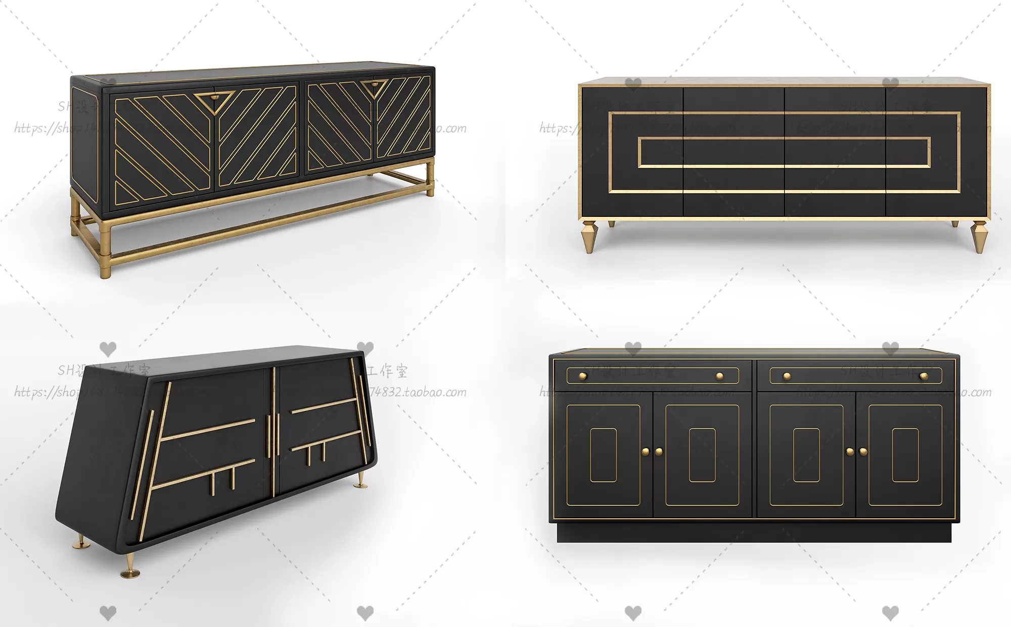 3DSKYFREE – LIVINGROOM - SIDEBOARD - A 3DS MAX MODELS