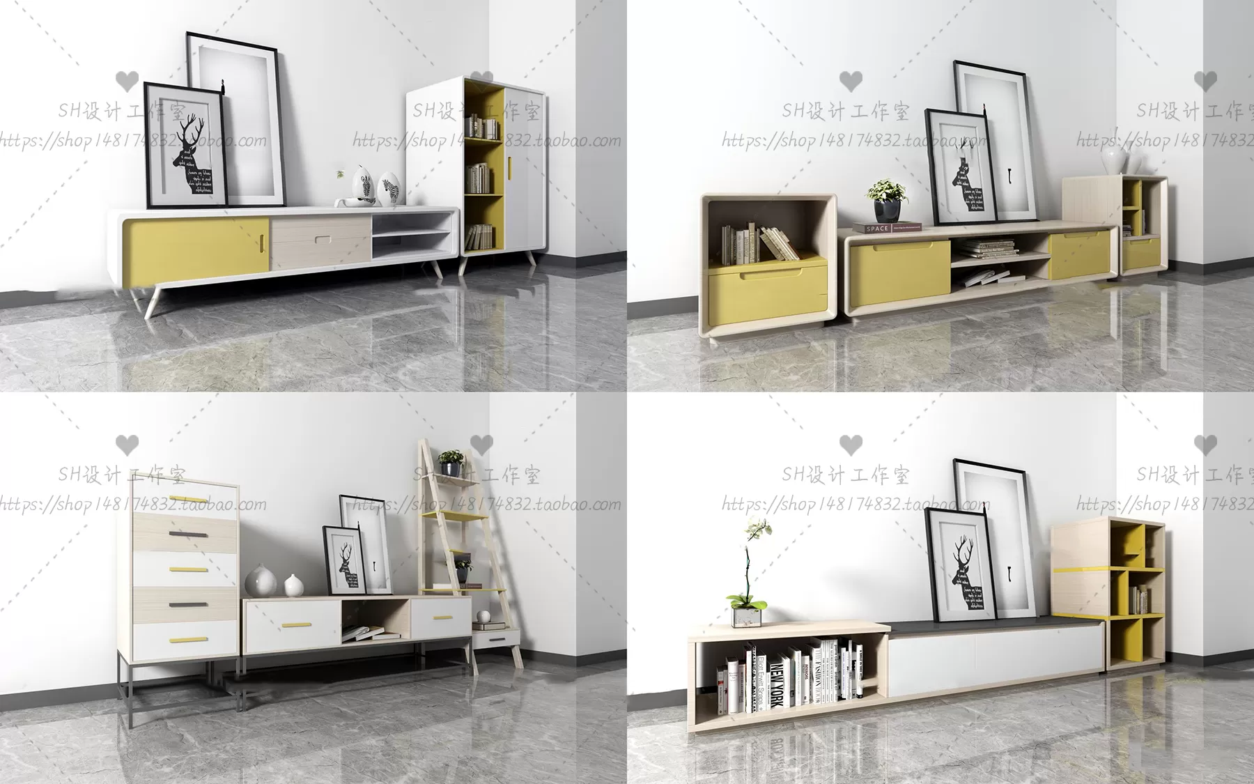 LIVINGROOM - SIDEBOARD - A 3D MODELS