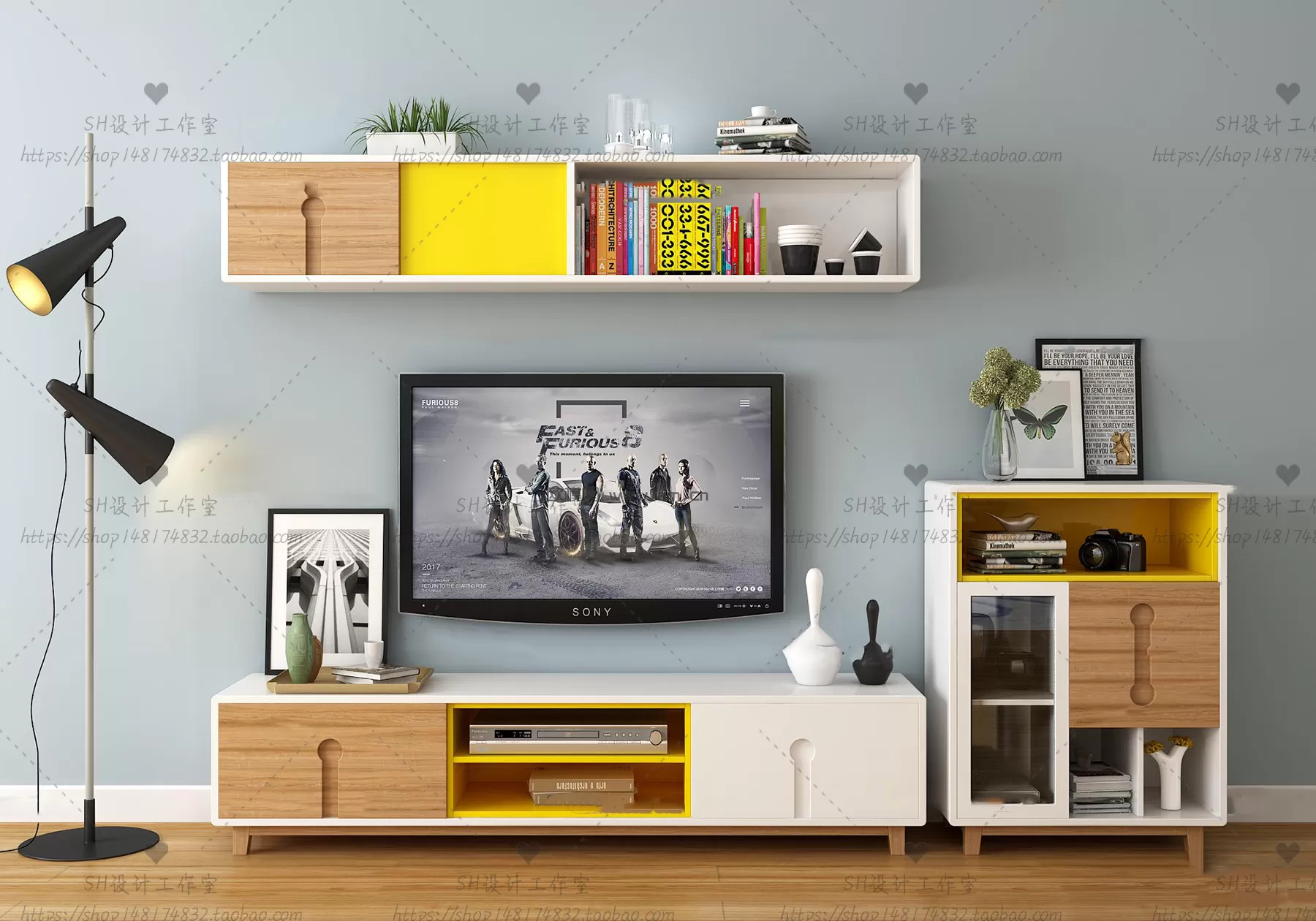 3DSKYFREE – LIVINGROOM - SIDEBOARD - A 3DS MAX MODELS