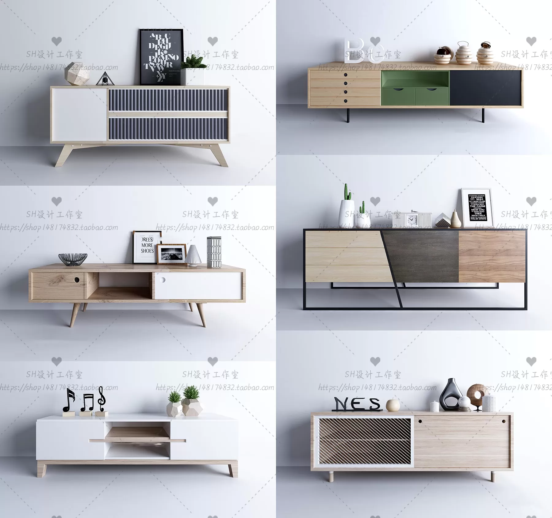 3DSKYFREE – LIVINGROOM - SIDEBOARD - A 3DS MAX MODELS