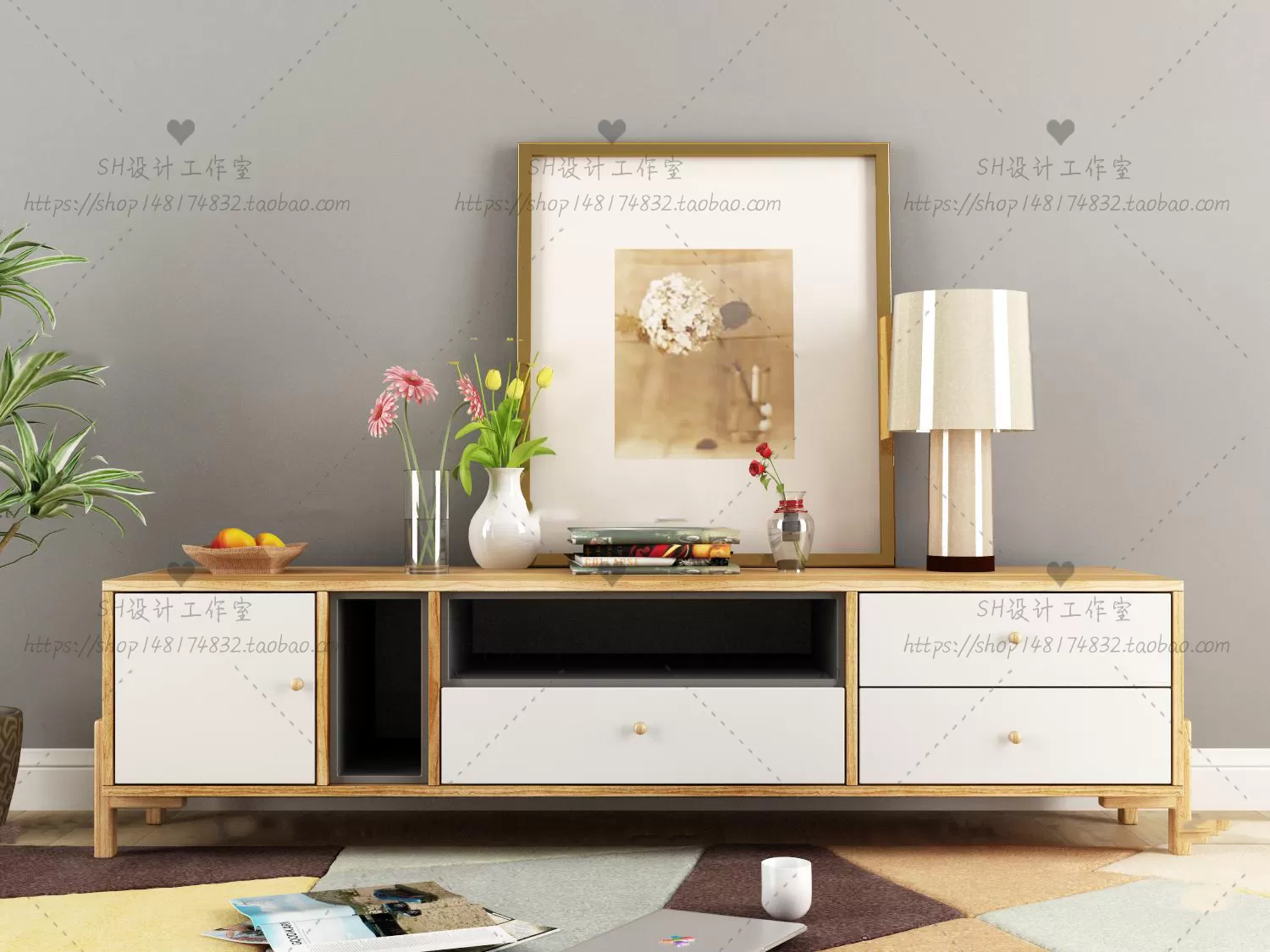 LIVINGROOM - SIDEBOARD - A 3D MODELS