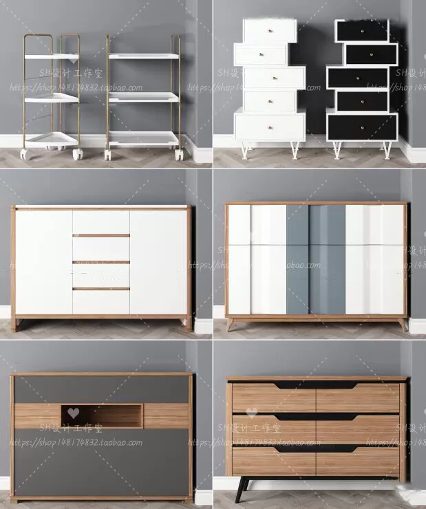 3DSKYFREE – LIVINGROOM - SIDEBOARD - A 3DS MAX MODELS