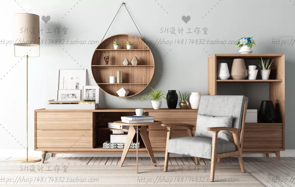 3DSKYFREE – LIVINGROOM - SIDEBOARD - A 3DS MAX MODELS