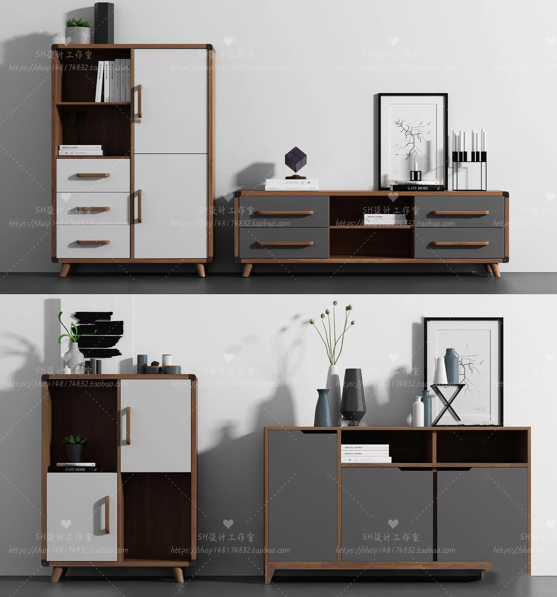 3DSKYFREE – LIVINGROOM - SIDEBOARD - A 3DS MAX MODELS