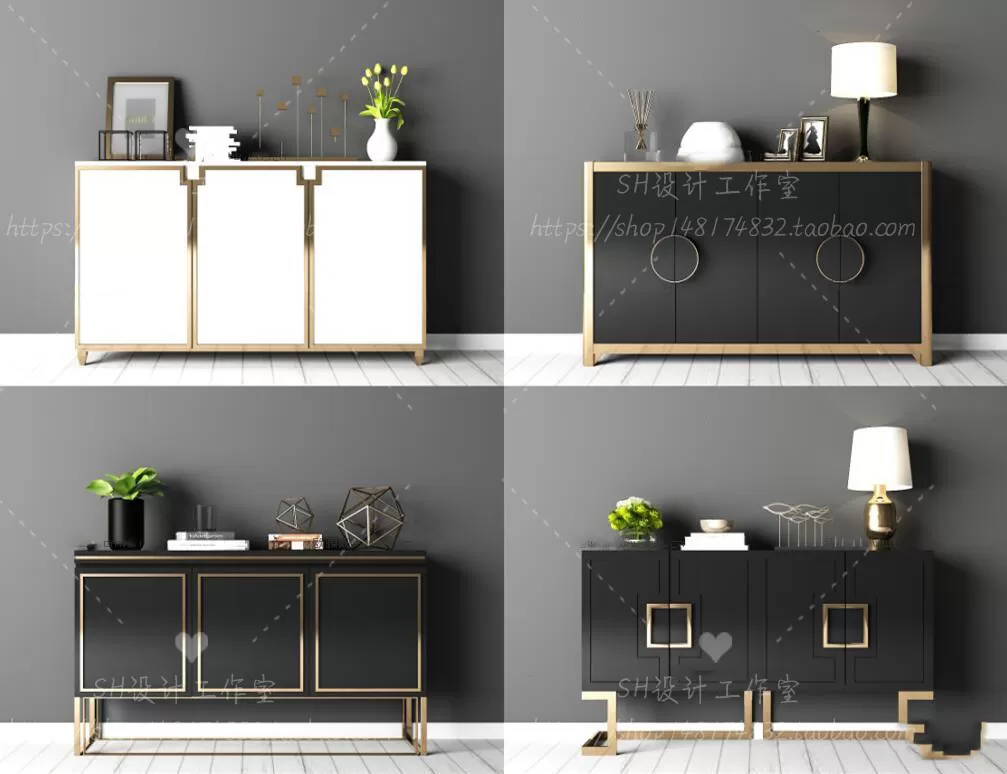 3DSKYFREE – LIVINGROOM - SIDEBOARD - A 3DS MAX MODELS