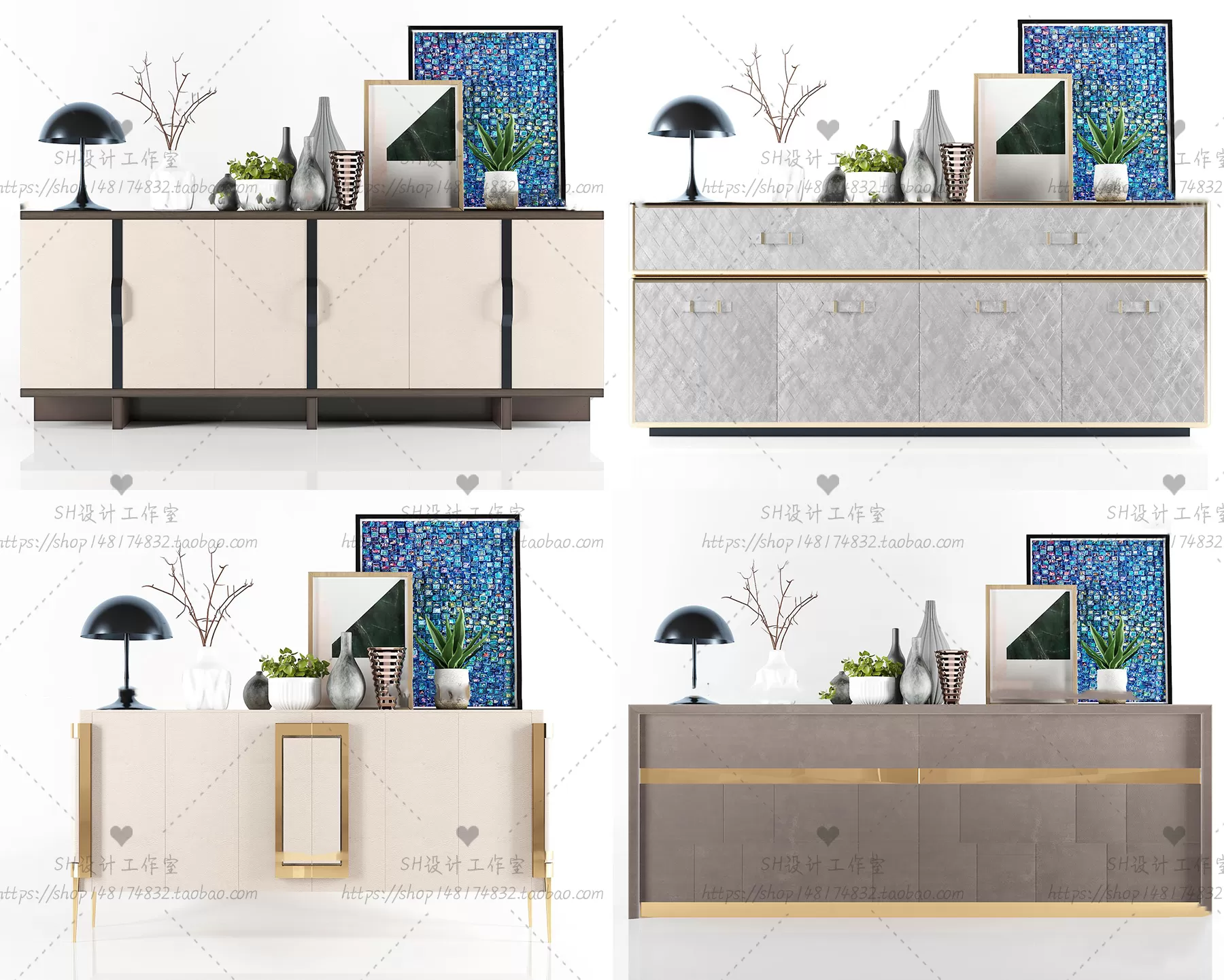 3DSKYFREE – LIVINGROOM - SIDEBOARD - A 3DS MAX MODELS