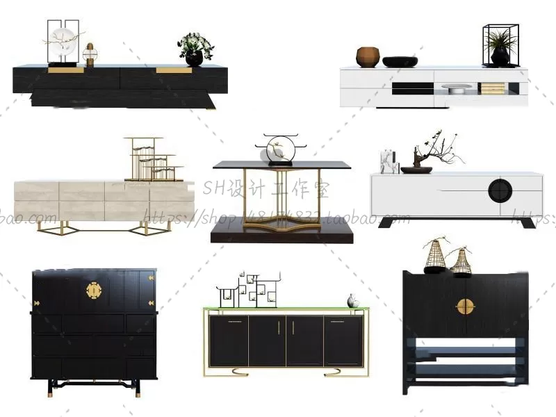 3DSKYFREE – LIVINGROOM - SIDEBOARD - A 3DS MAX MODELS