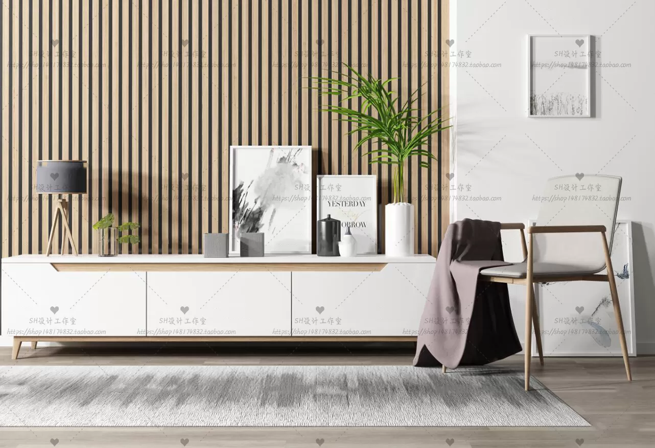 3DSKYFREE – LIVINGROOM - SIDEBOARD - A 3DS MAX MODELS