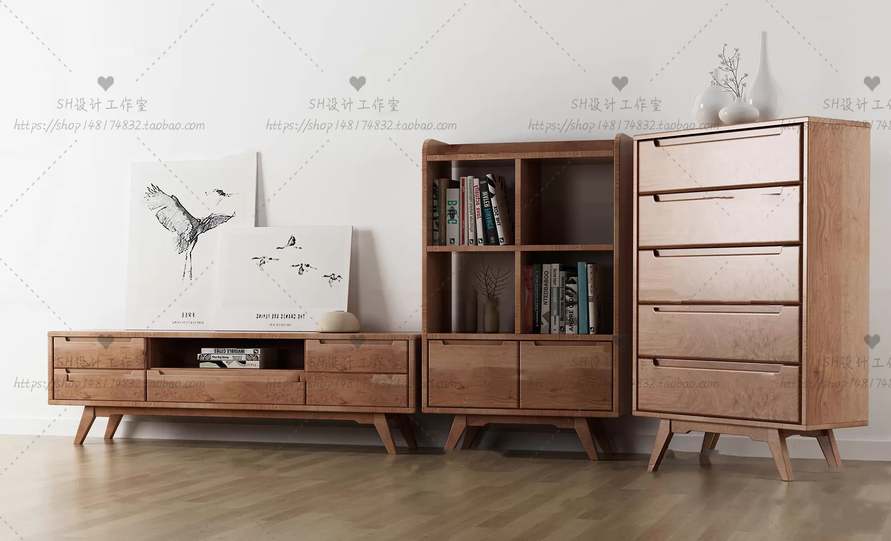 3DSKYFREE – LIVINGROOM - SIDEBOARD - A 3DS MAX MODELS