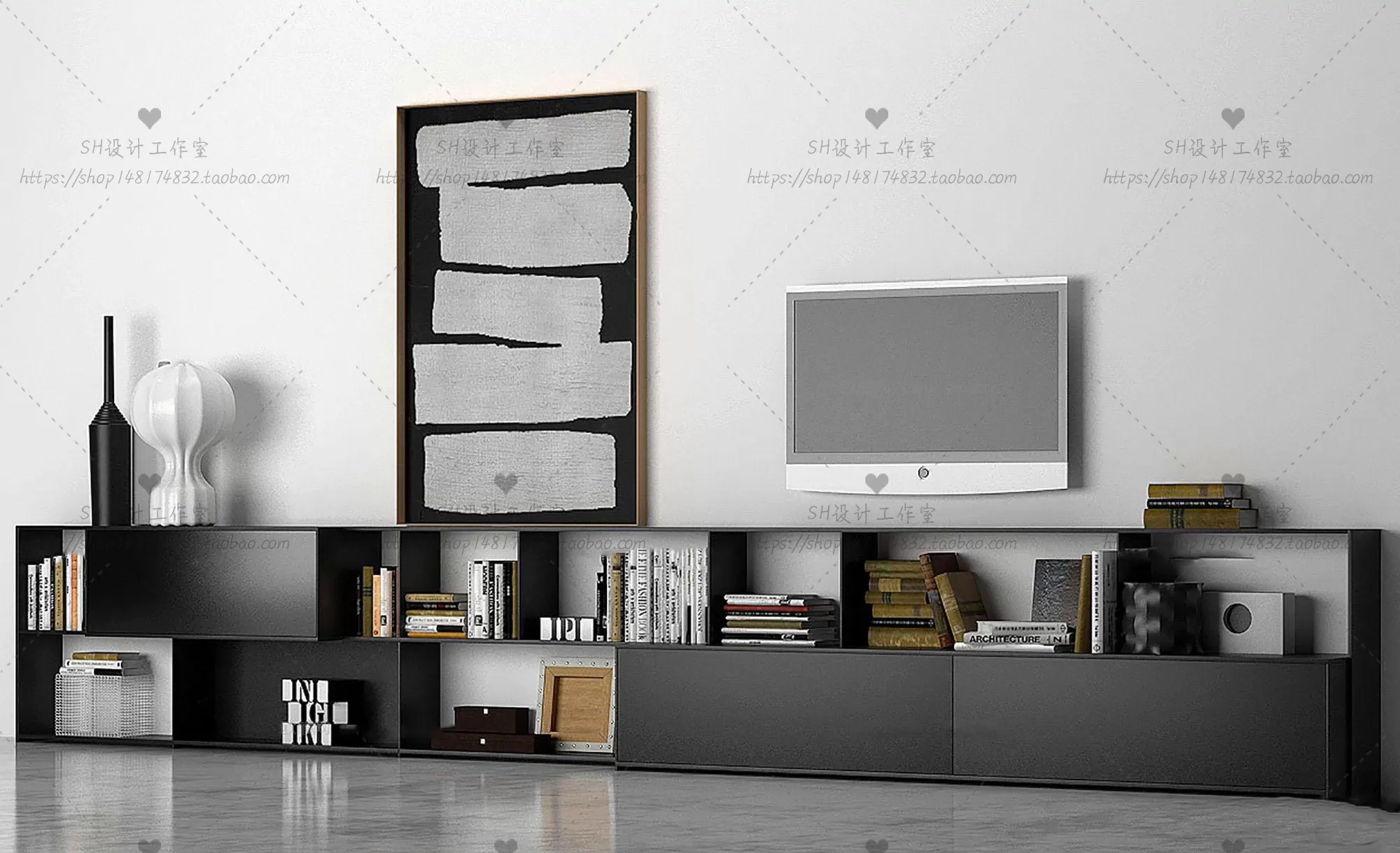 3DSKYFREE – LIVINGROOM - SIDEBOARD - A 3DS MAX MODELS