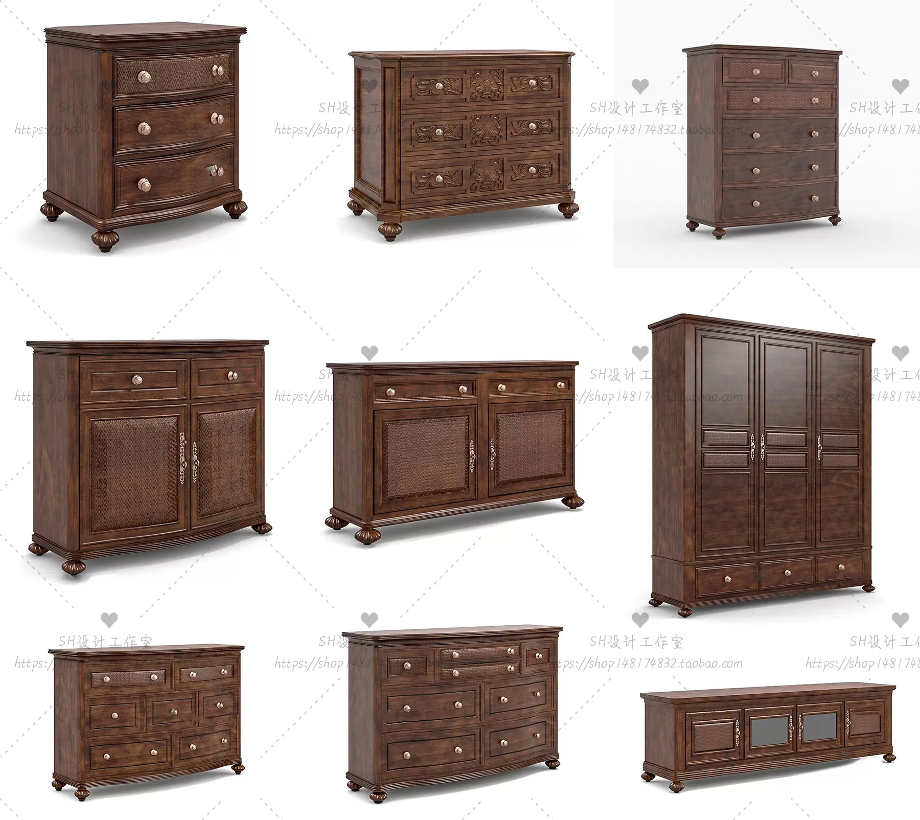 3DSKYFREE – LIVINGROOM - SIDEBOARD - A 3DS MAX MODELS