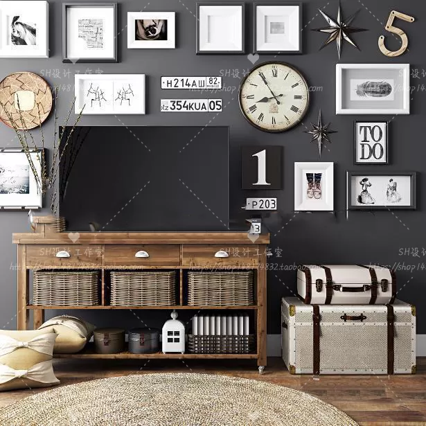 3DSKYFREE – LIVINGROOM - SIDEBOARD - A 3DS MAX MODELS