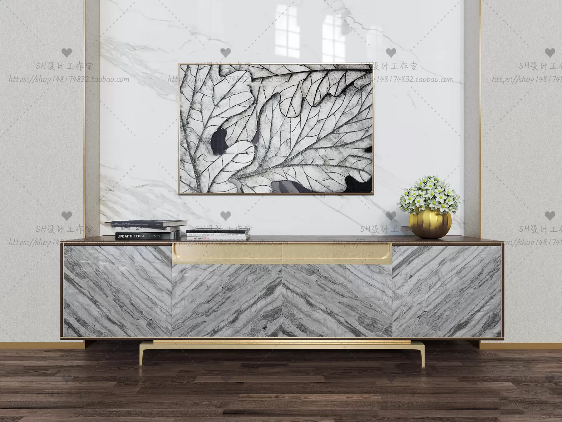 3DSKYFREE – LIVINGROOM - SIDEBOARD - A 3DS MAX MODELS