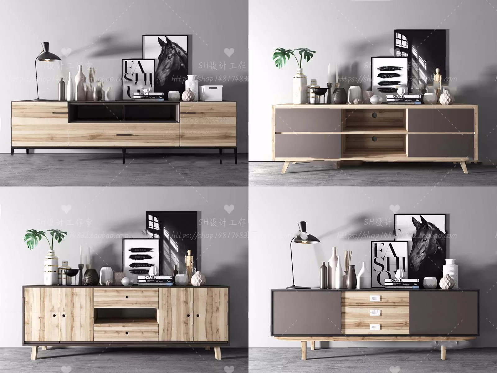 3DSKYFREE – LIVINGROOM - SIDEBOARD - A 3DS MAX MODELS